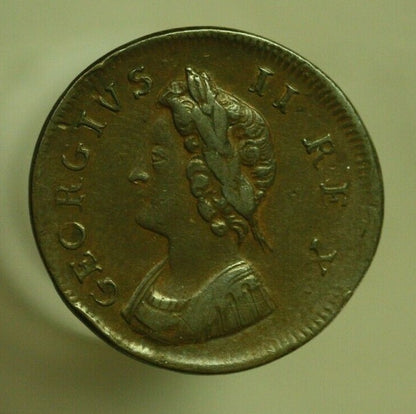 Great Britain 1739 Farthing XF Cat = $375   A267