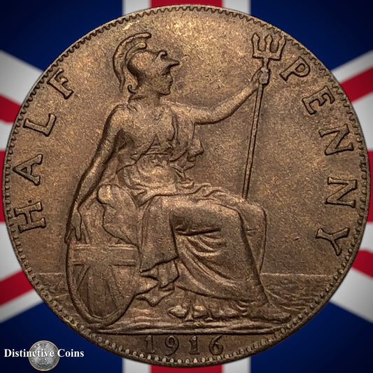 Great Britain 1916 Half Penny 1/2d GB5849