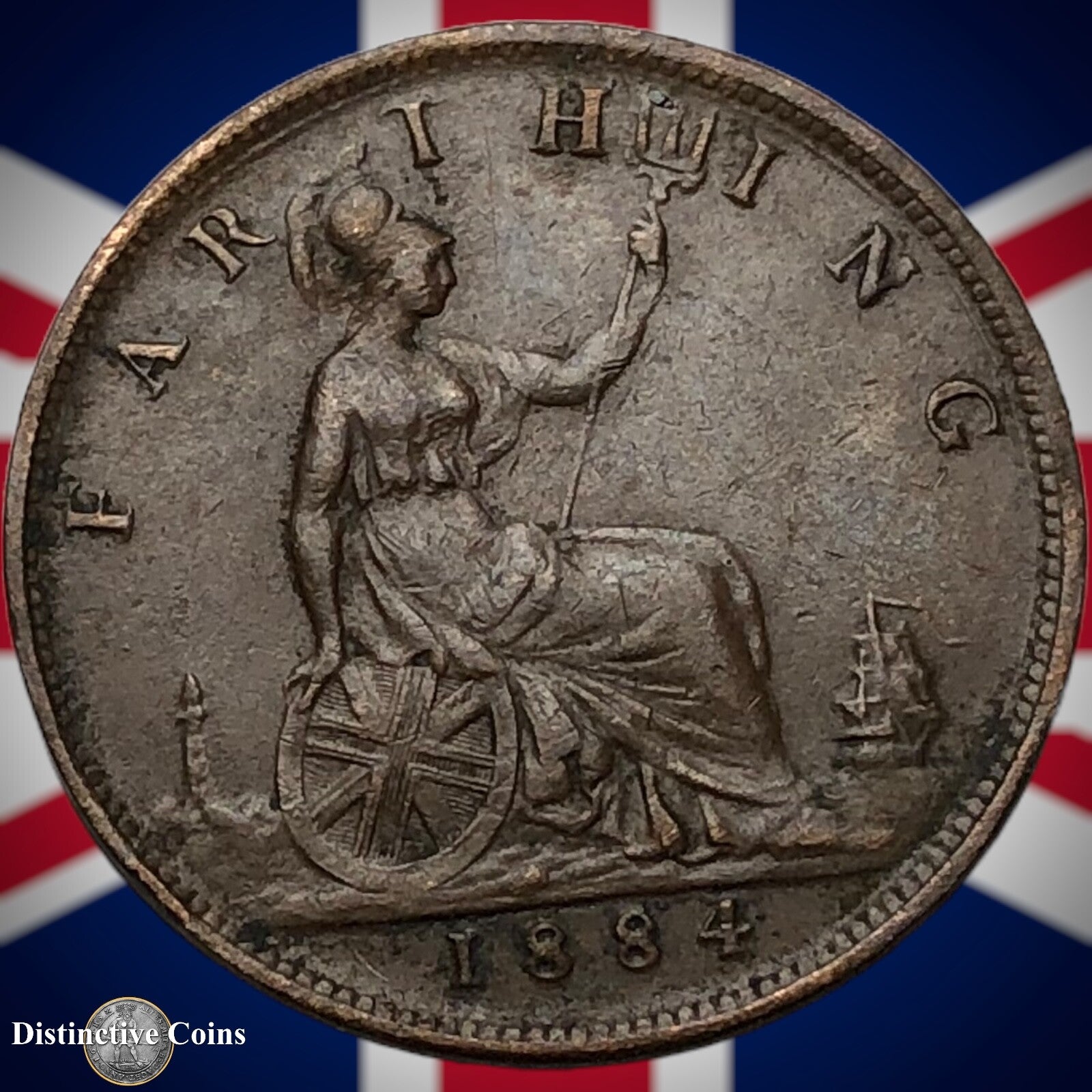 Great Britain 1884 Farthing 1/4d GB4077