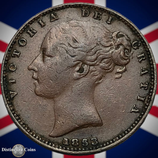 Great Britain 1853 Farthing 1/4d GB3449