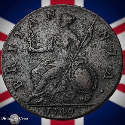 Great Britain 1749 Half Penny 1/2d GB5095