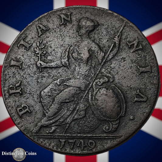 Great Britain 1749 Half Penny 1/2d GB5095