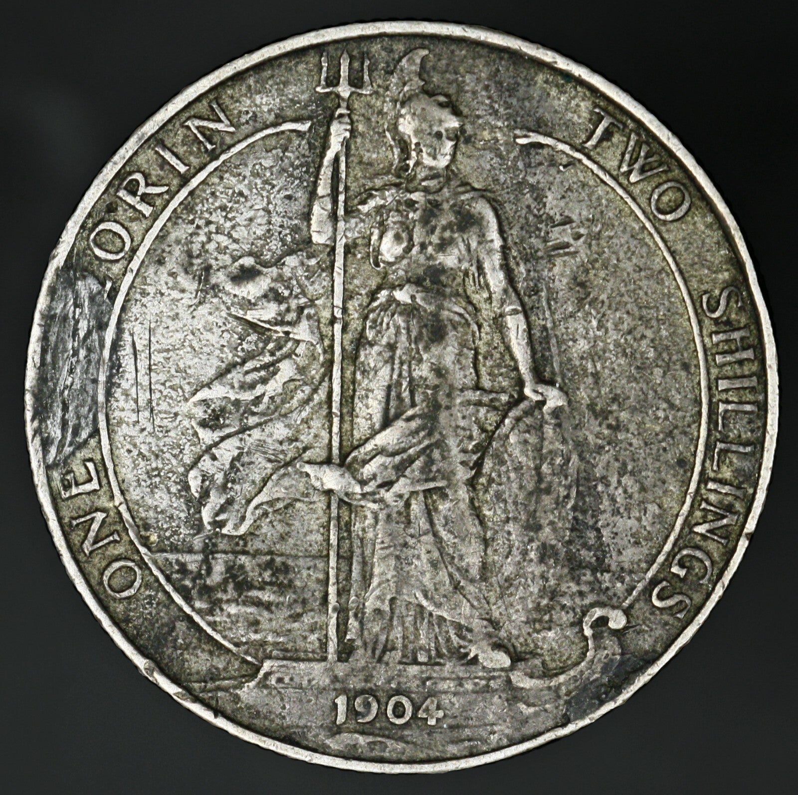 Great Britain 1904 Silver Florin VF  A3273