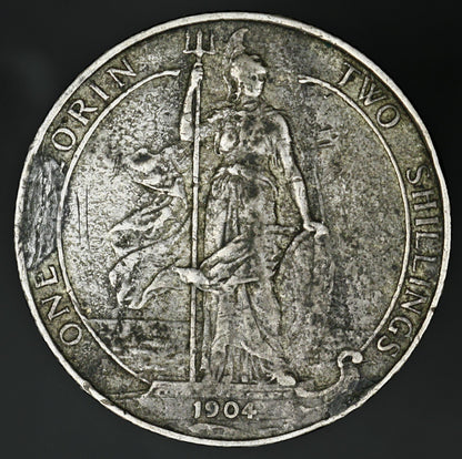 Great Britain 1904 Silver Florin VF  A3273