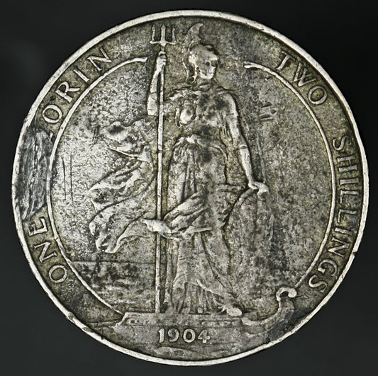Great Britain 1904 Silver Florin VF  A3273
