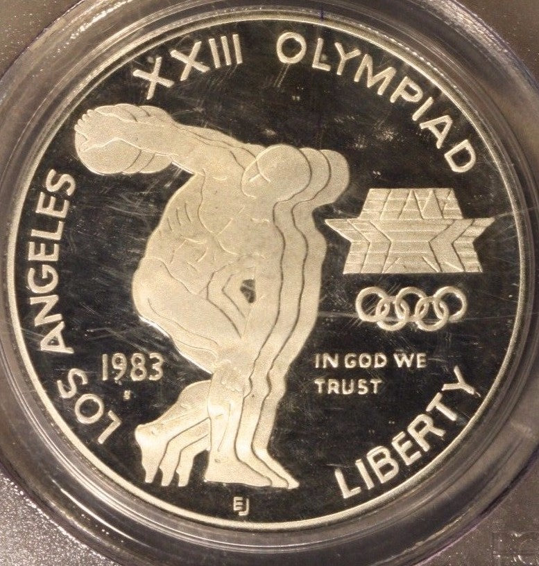 1983 S L.A. Olympics Silver Comm. Dol. PCGS PR69DCAM  