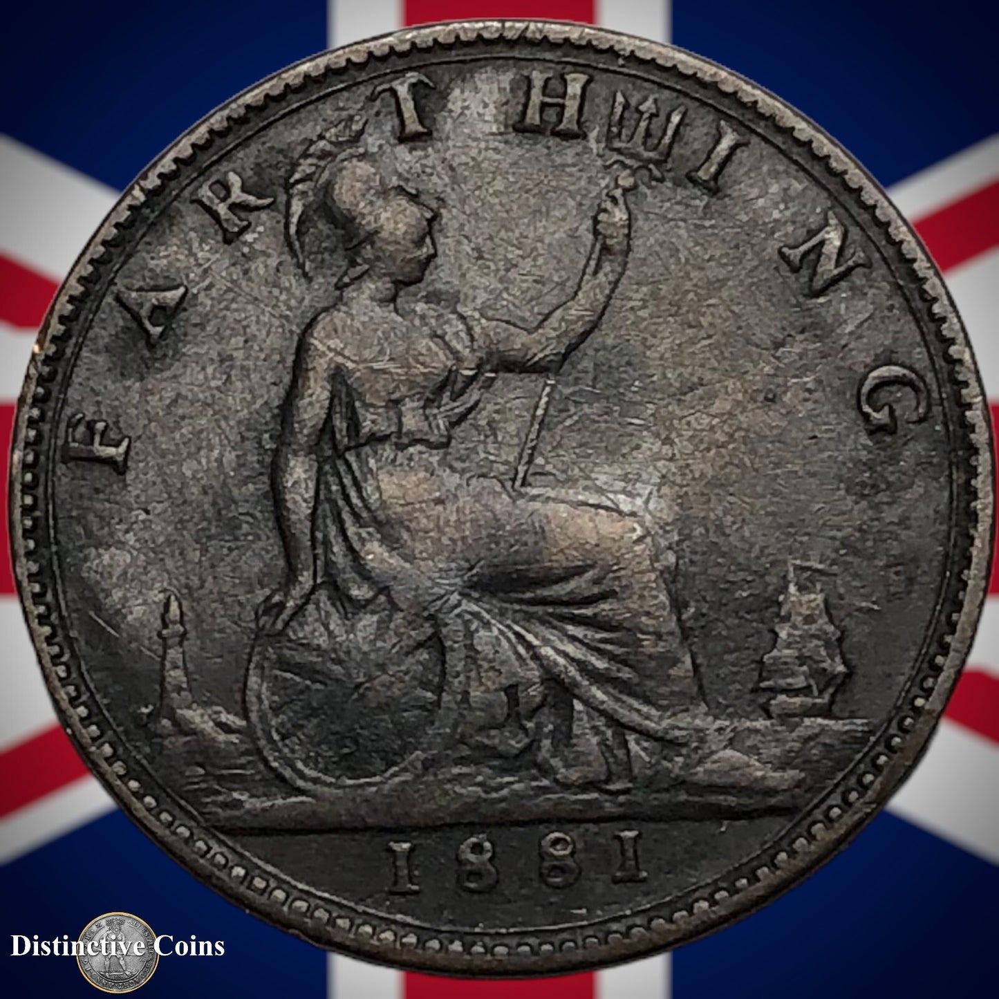 Great Britain 1881 Farthing 1/4d GB3848