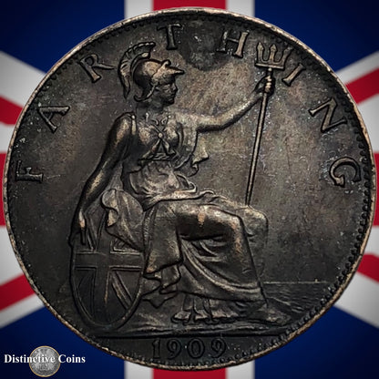 Great Britain 1909 Farthing 1/4d GB4625