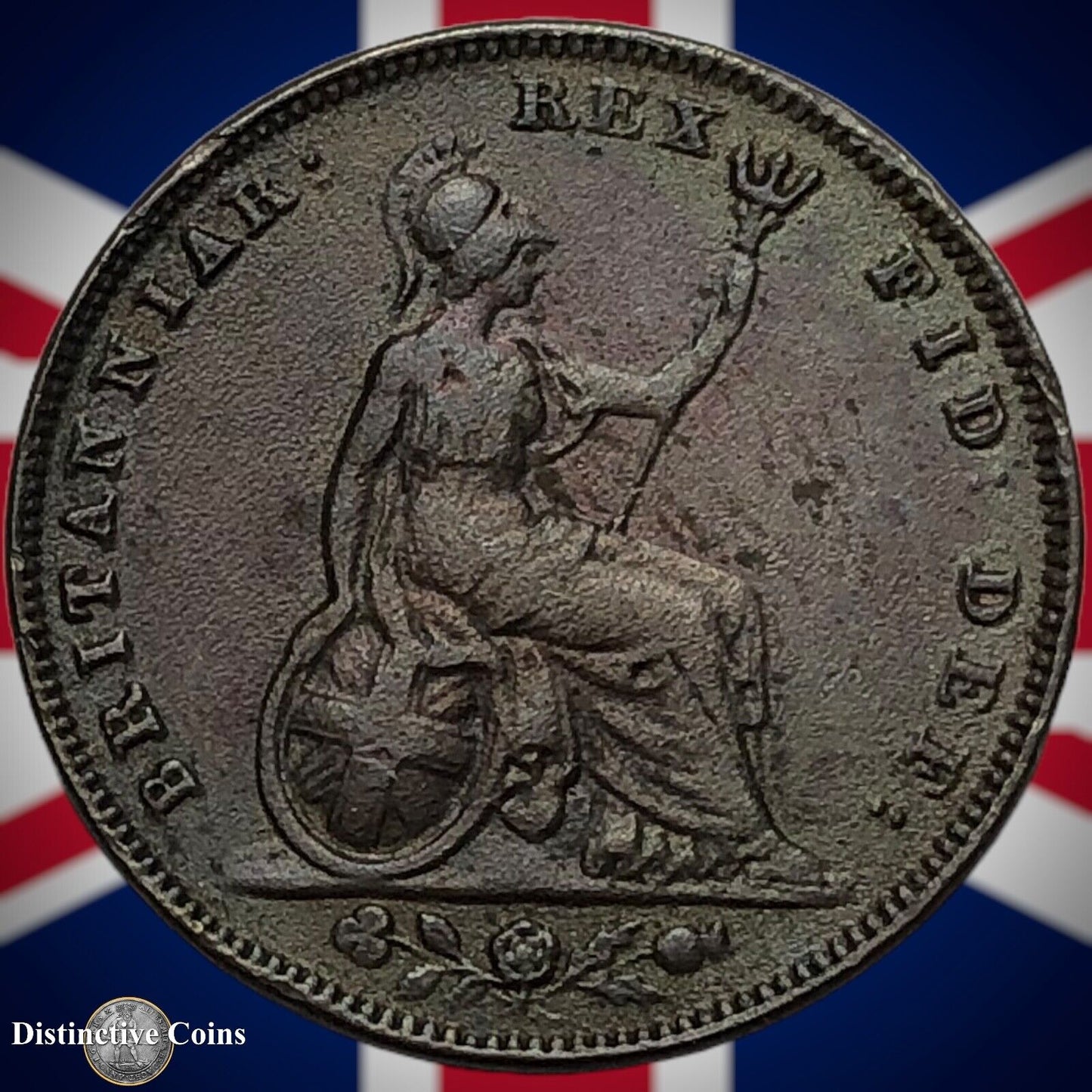 Great Britain 1834 Farthing 1/4d GB3367