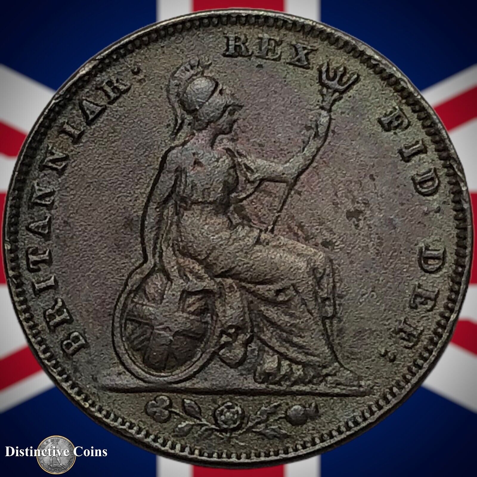 Great Britain 1834 Farthing 1/4d GB3367