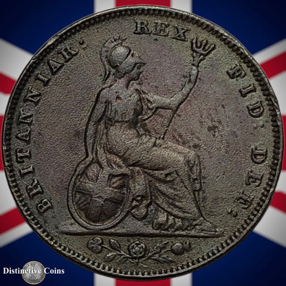 Great Britain 1834 Farthing 1/4d GB3367