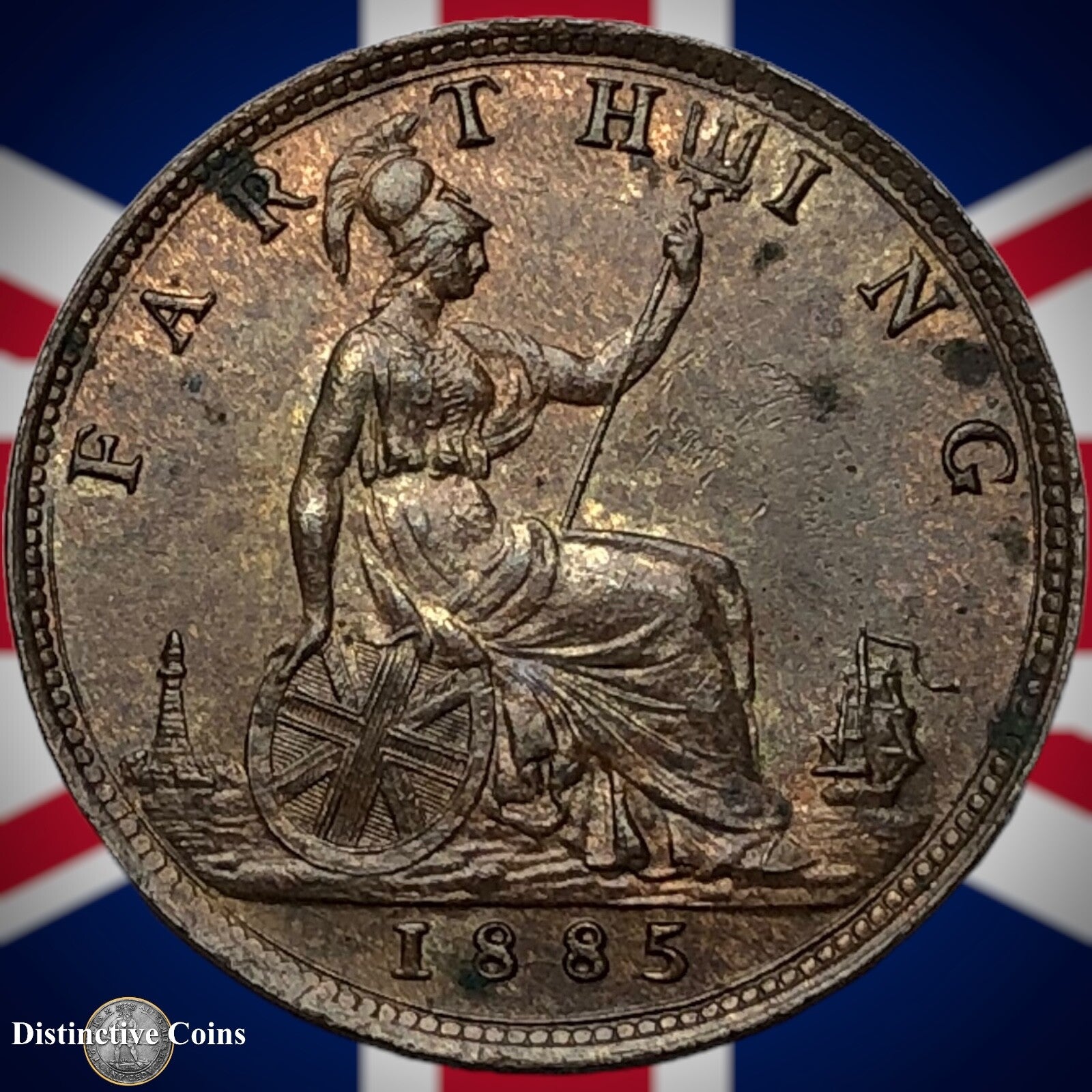 Great Britain 1885 Farthing 1/4d GB4176