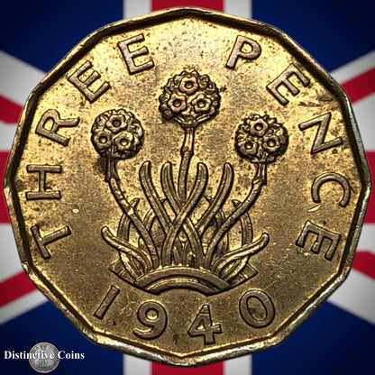 Great Britain 1940 Three Pence 3d GB7367