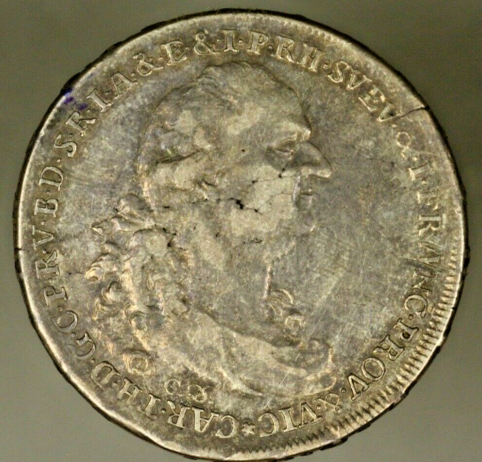 German States  Bavaria Silver Vicariat Thaler 1790  XF  A700
