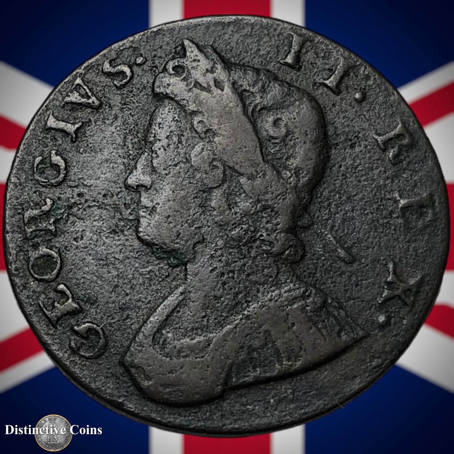 Great Britain 1734 Half Penny 1/2d GB5051