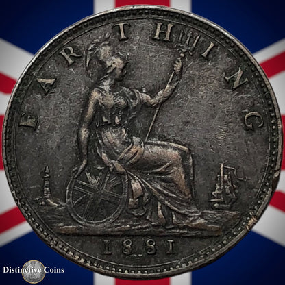 Great Britain 1881 H Farthing 1/4d GB3890
