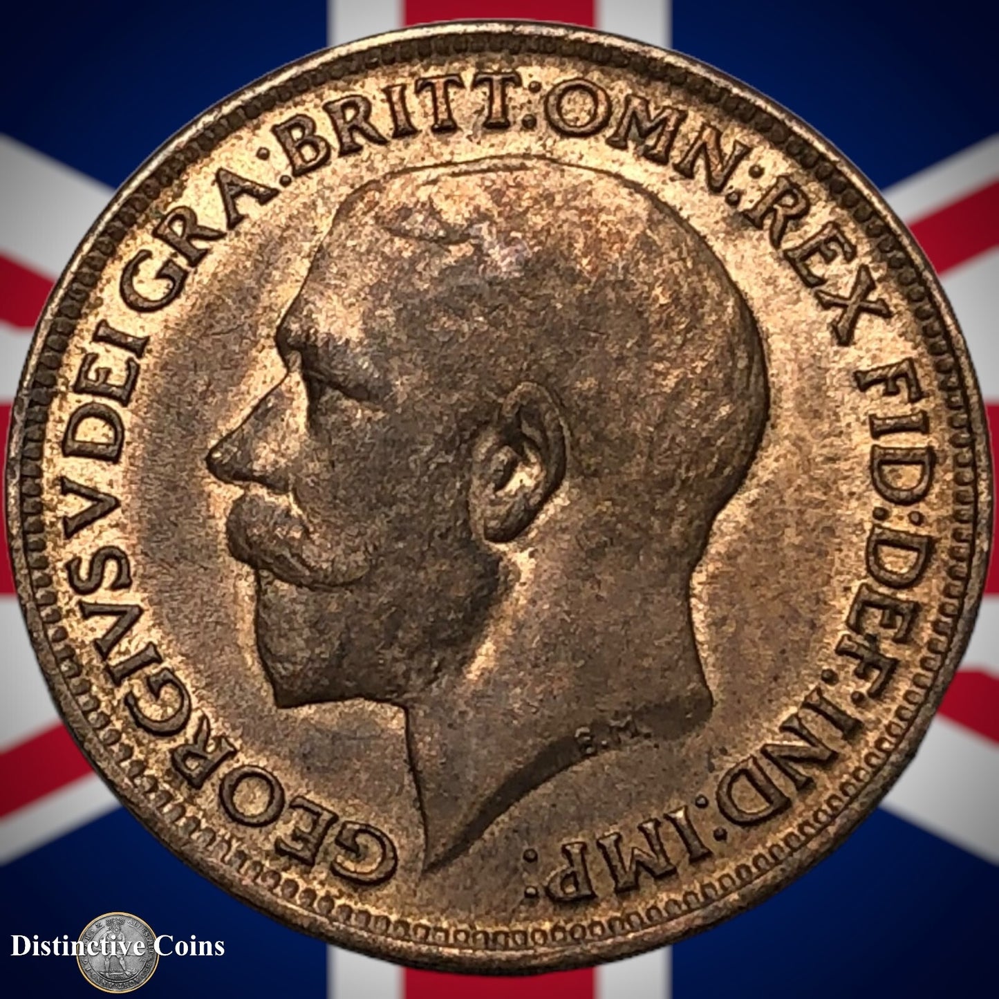 Great Britain 1918 Farthing 1/4d GB4707