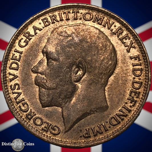Great Britain 1918 Farthing 1/4d GB4707