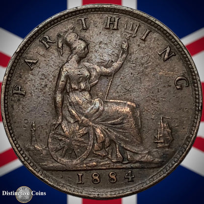 Great Britain 1884 Farthing 1/4d GB4070
