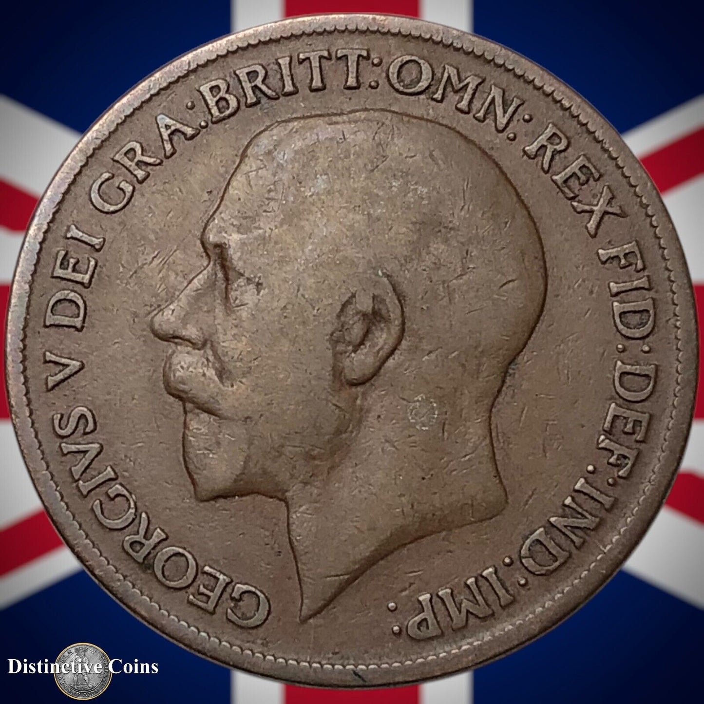 Great Britain 1918 KN Penny 1d GB6883