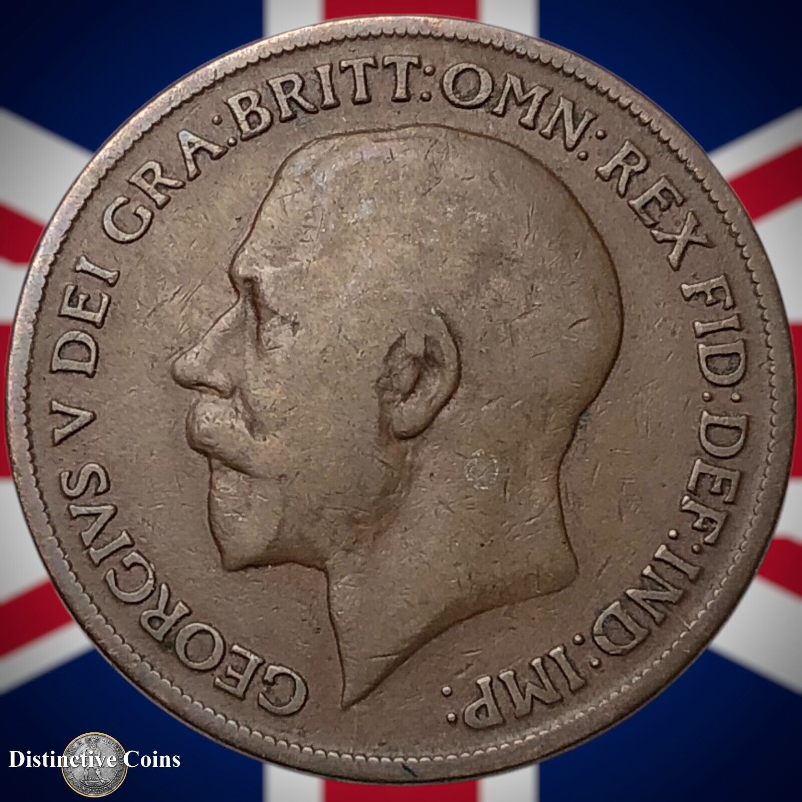 Great Britain 1918 KN Penny 1d GB6883