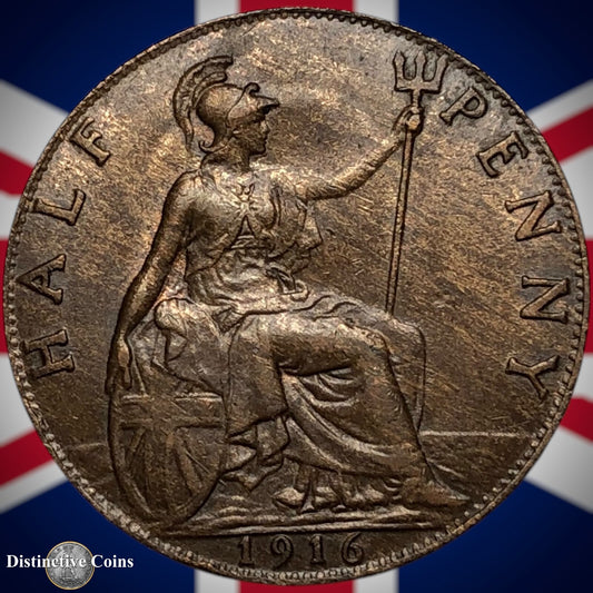 Great Britain 1916 Half Penny 1/2d GB5850