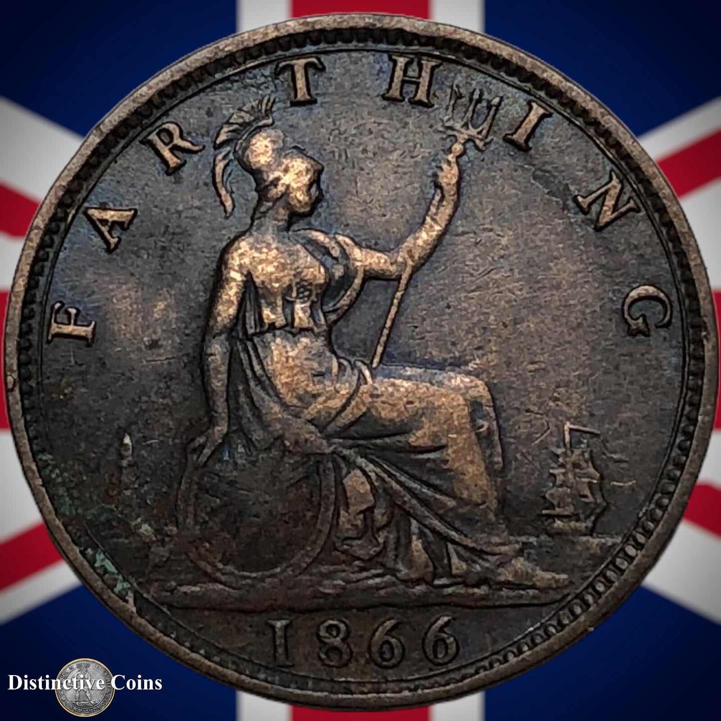 Great Britain 1866 Farthing 1/4d GB3557