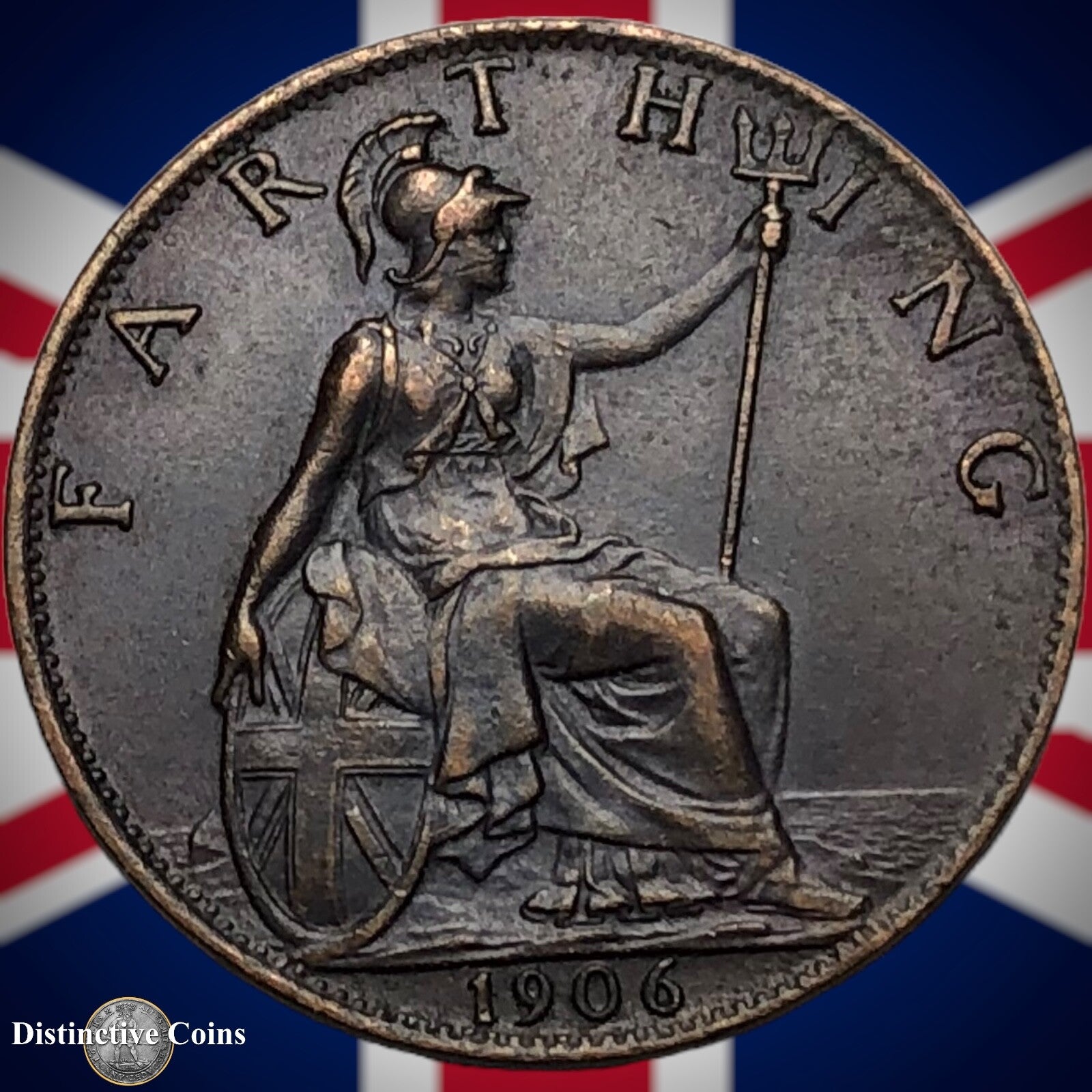 Great Britain 1906 Farthing 1/4d GB4588