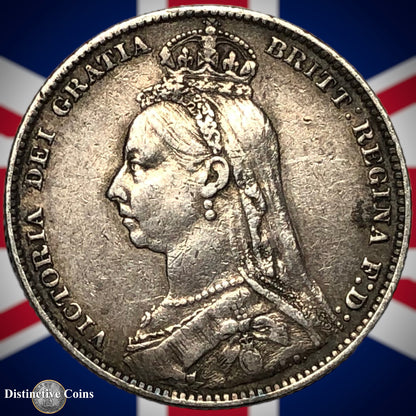 Great Britain 1890 British One Shilling GB0568