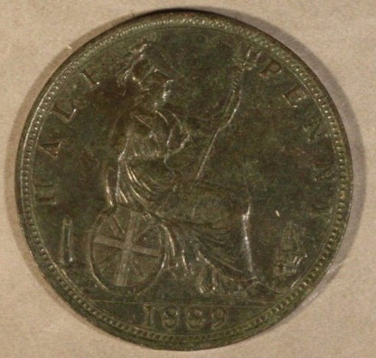 1889 Great Britain 1/2 Penny             