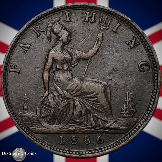 Great Britain 1886 Farthing 1/4d GB4188