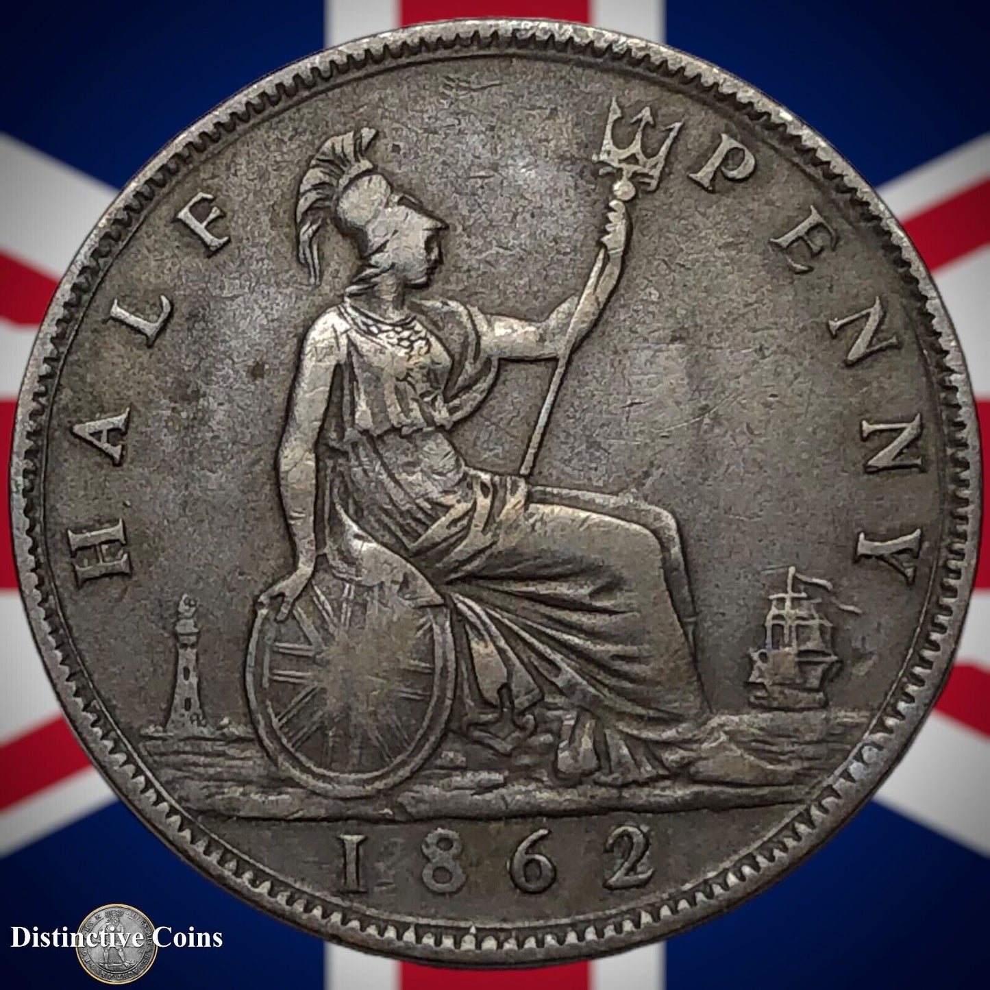 Great Britain 1862 Half Penny 1/2d GB5409
