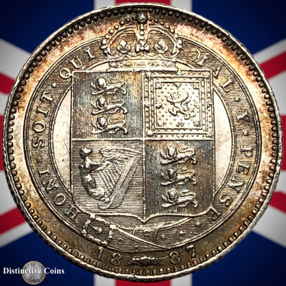 Great Britain 1887 British One Shilling GB0504