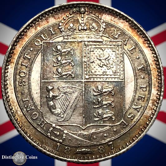 Great Britain 1887 British One Shilling GB0504