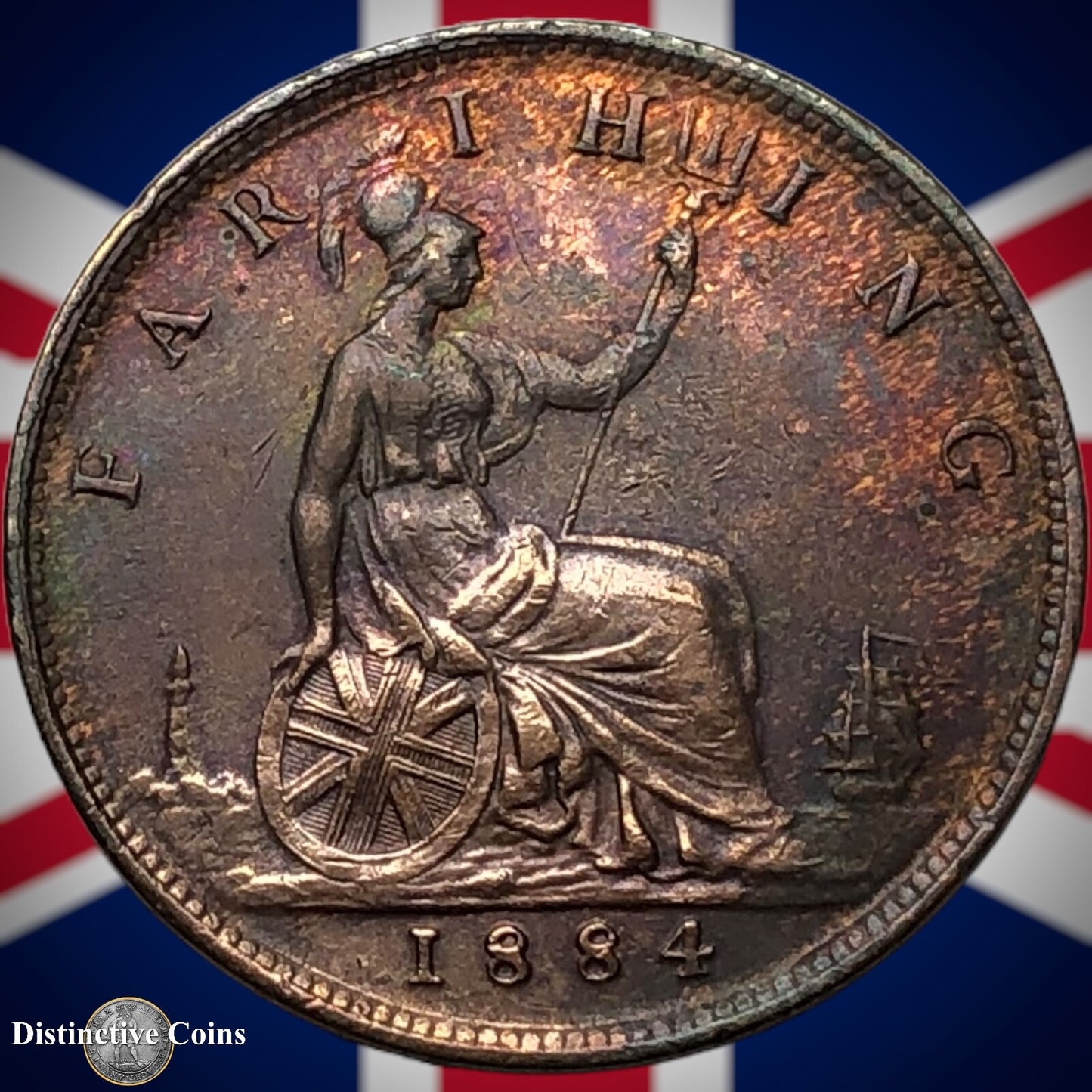 Great Britain 1884 Farthing 1/4d GB4115