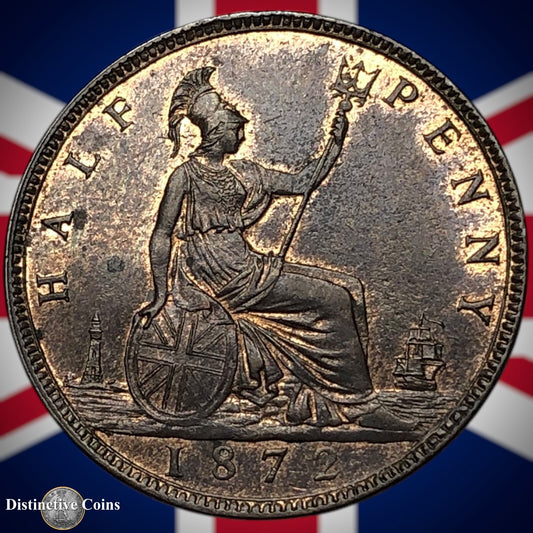 Great Britain 1872 Half Penny 1/2d GB5499