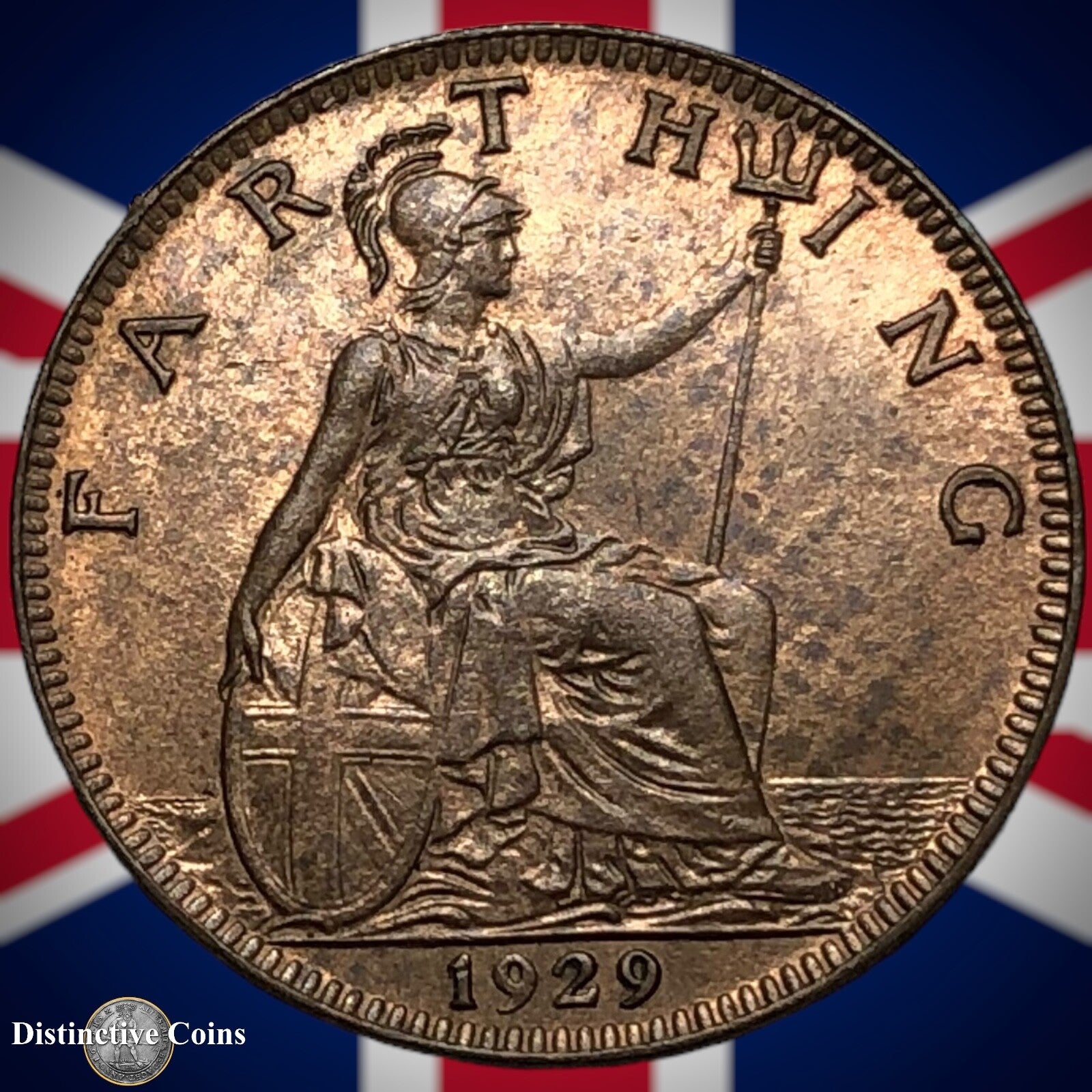 Great Britain 1929 Farthing 1/4d GB4875