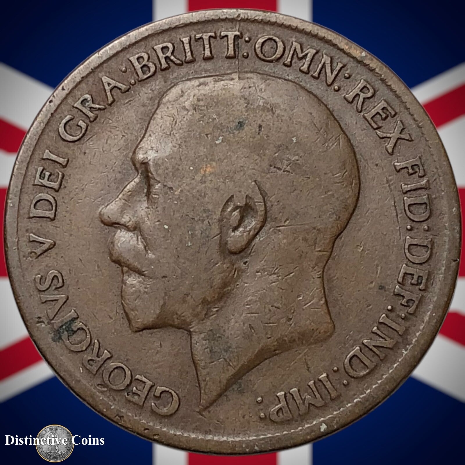 Great Britain 1919 KN Penny 1d GB6943