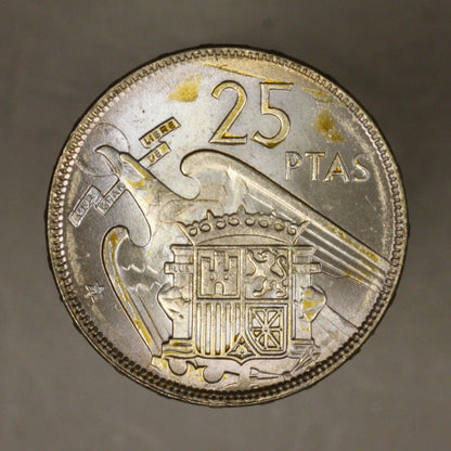 Spain 1957 25 Pesetas 