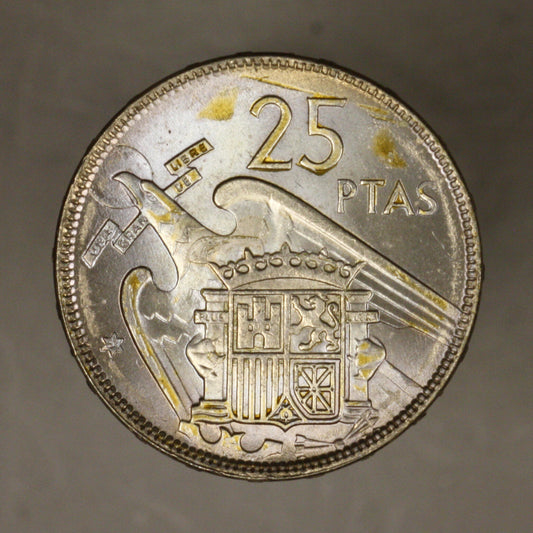 Spain 1957 25 Pesetas 