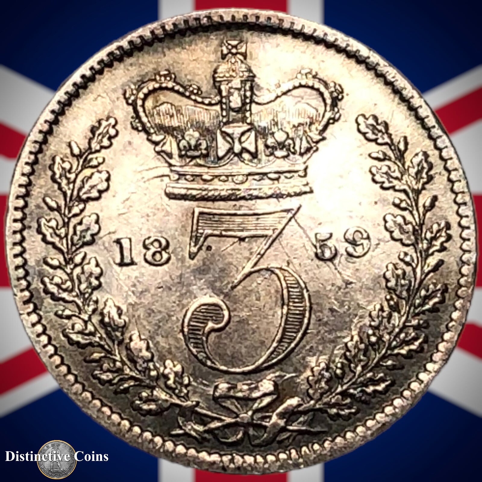 Great Britain 1859 Three Pence GB1827