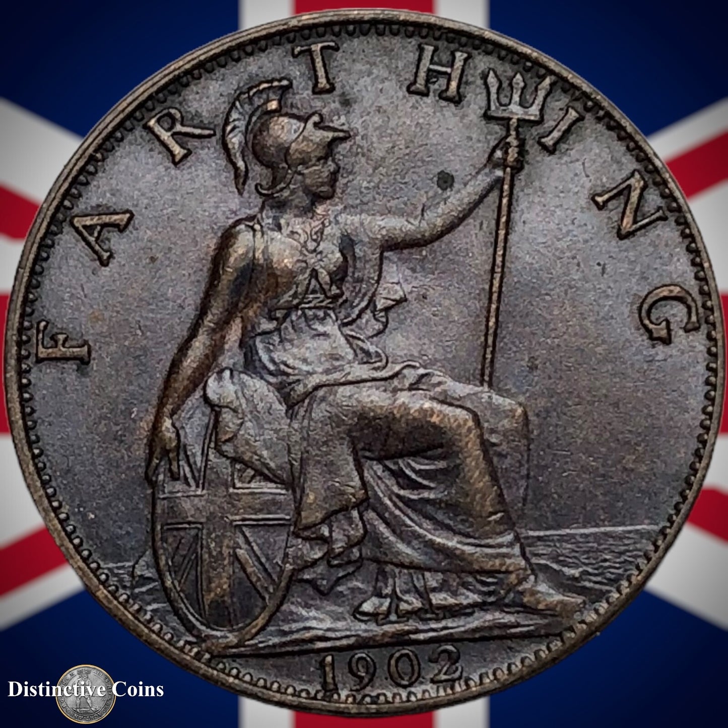 Great Britain 1902 Farthing 1/4d GB4507