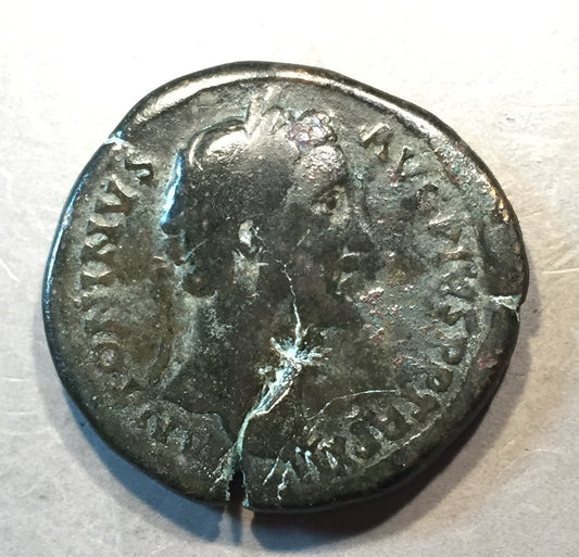 ANCIENT ROME Antoninus Pius 138-161 AD Sesteryius Rome Mint  #A433