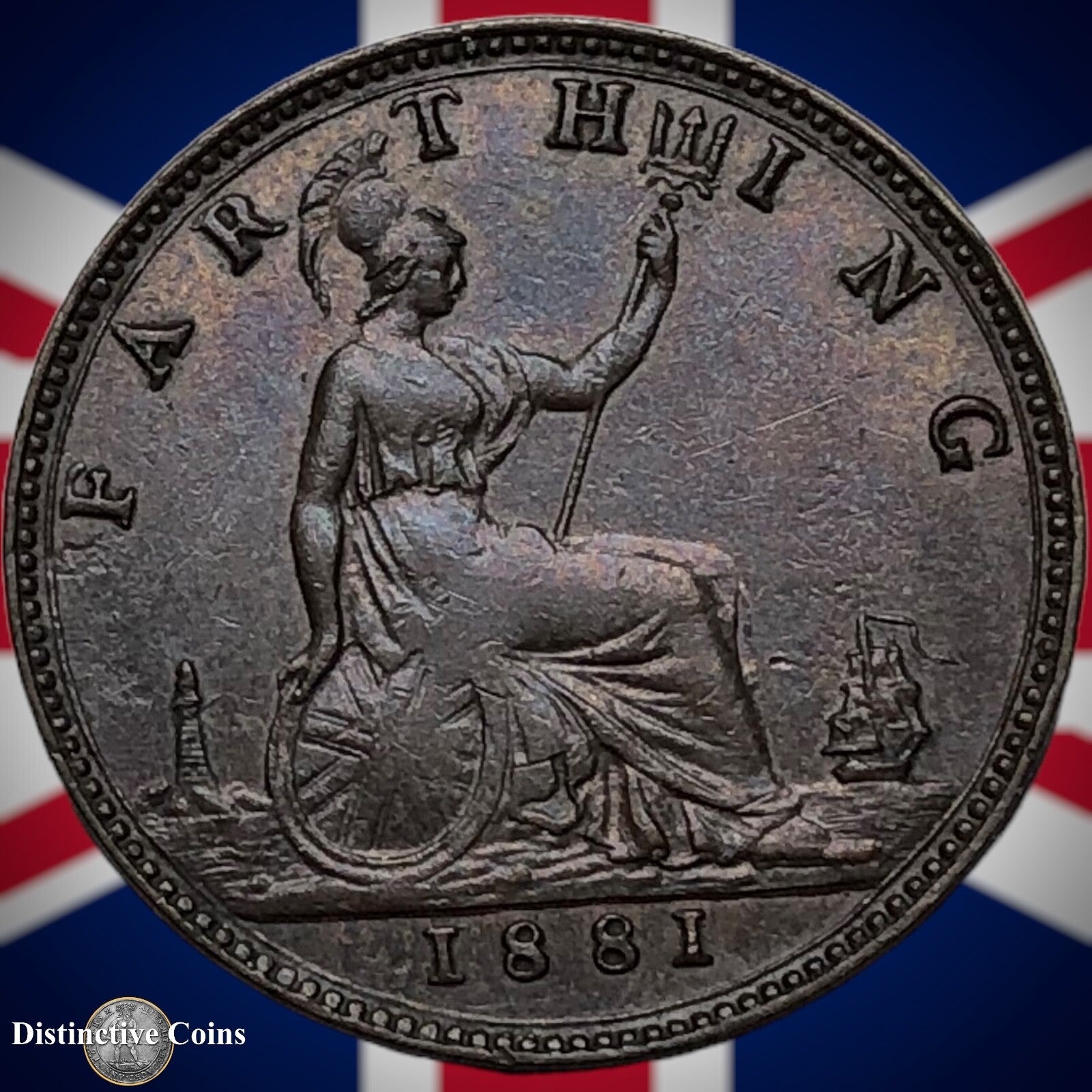 Great Britain 1881 Farthing 1/4d GB3869