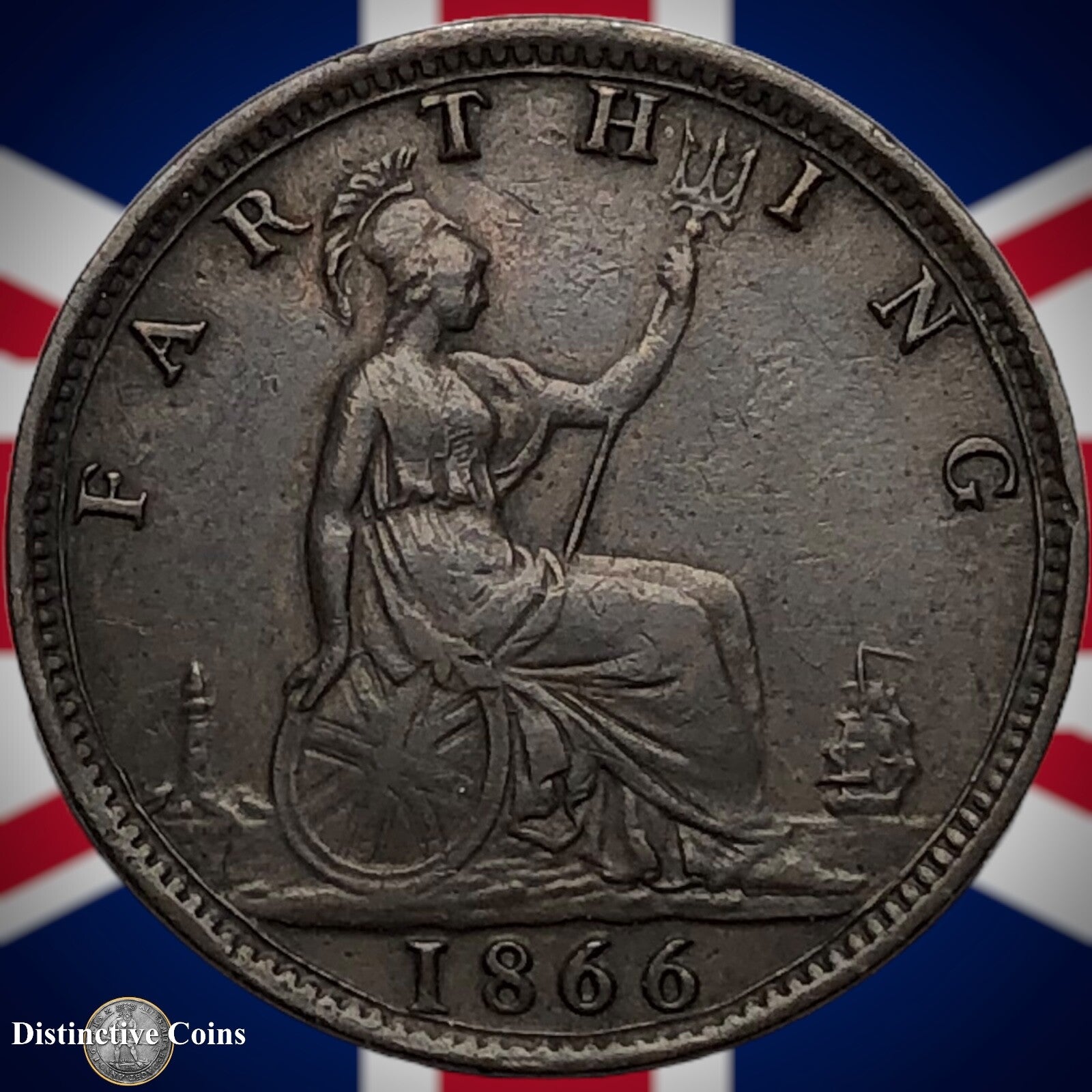 Great Britain 1866 Farthing 1/4d GB3573