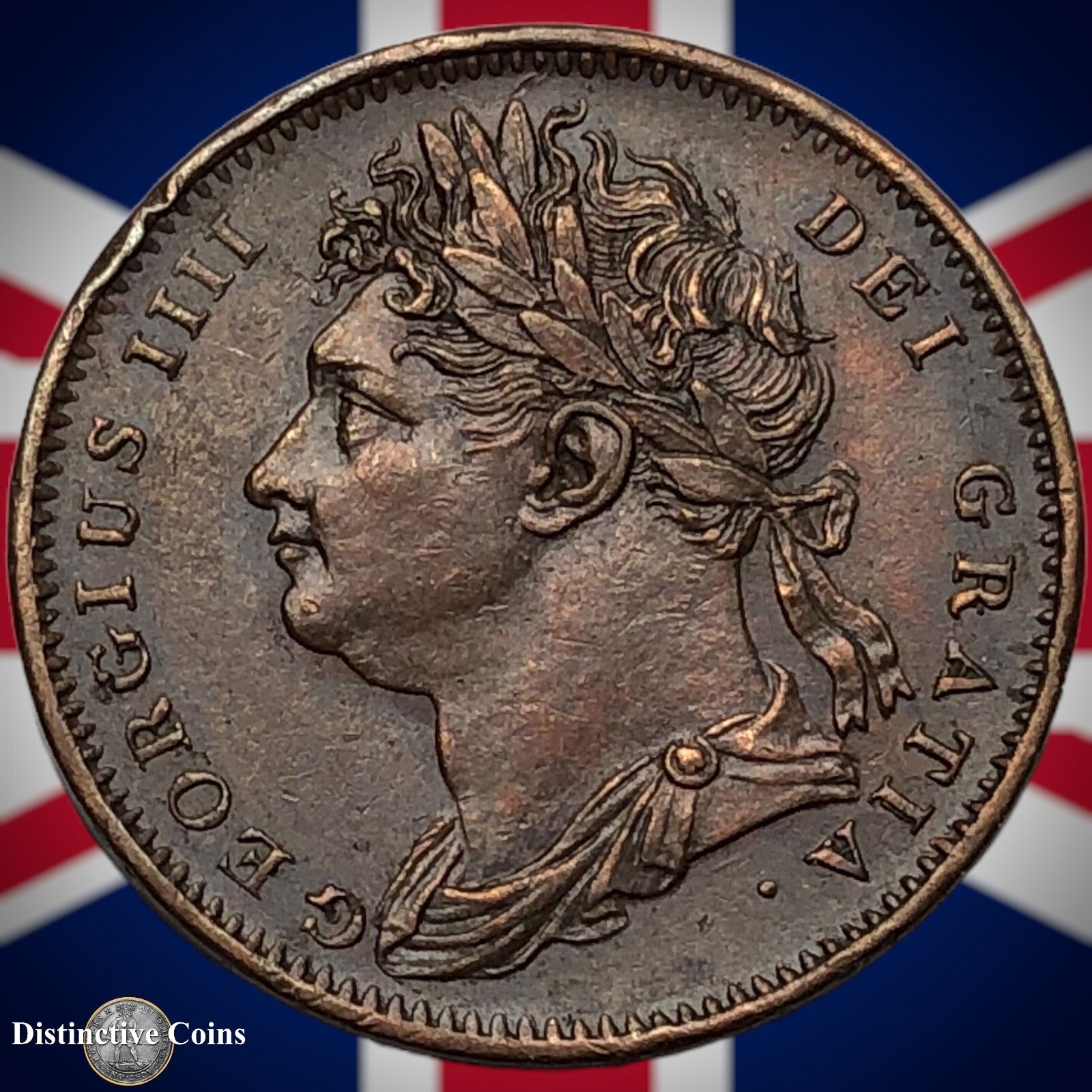 Great Britain 1825 Farthing 1/4d GB3286