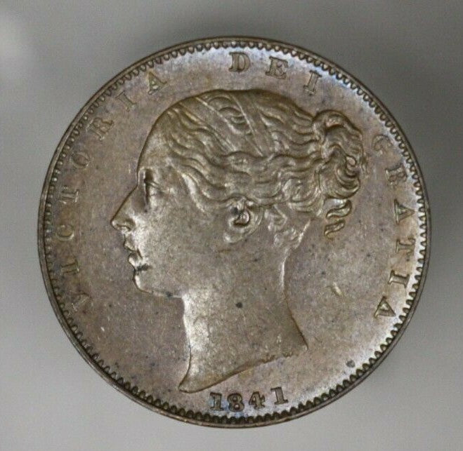 Great Britain 1841 Farthing Ch AU  A3017