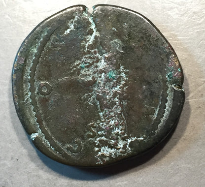 ANCIENT ROME Antoninus Pius 138-161 AD Sesteryius Rome Mint  #A433