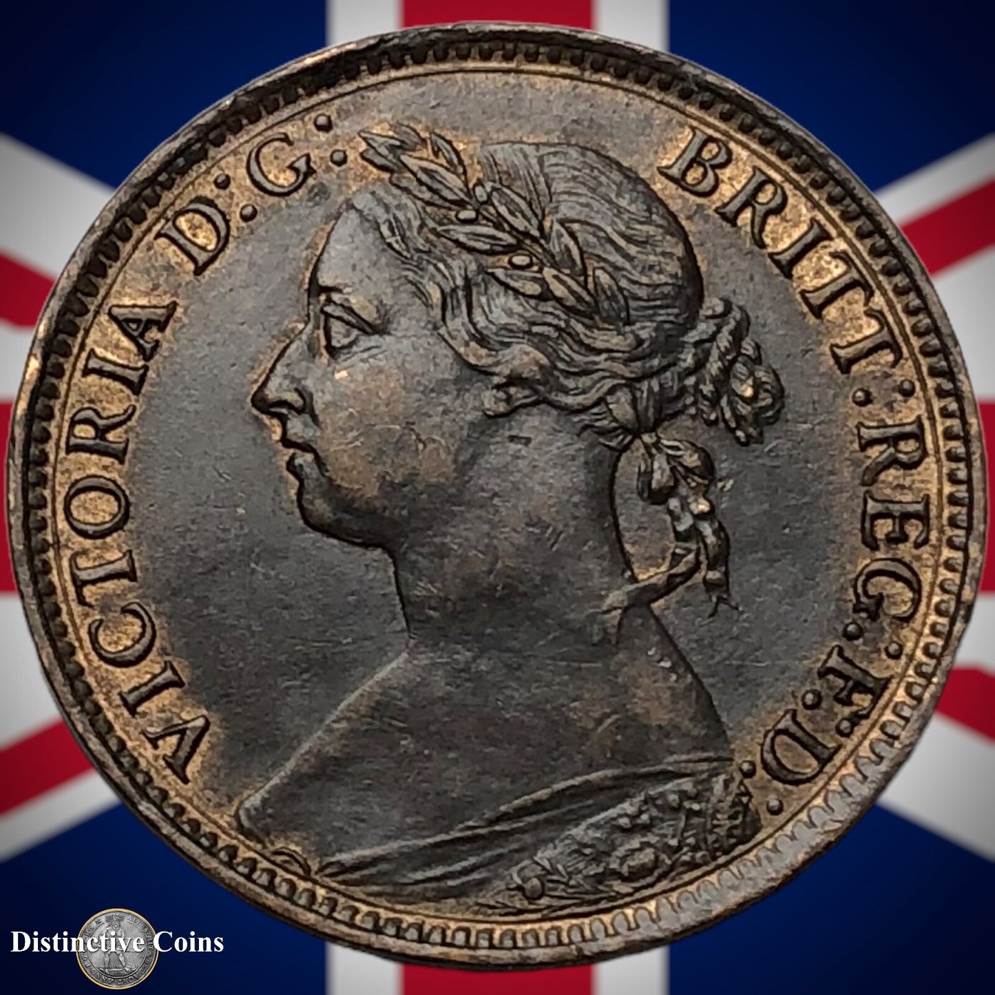 Great Britain 1885 Farthing 1/4d GB4164