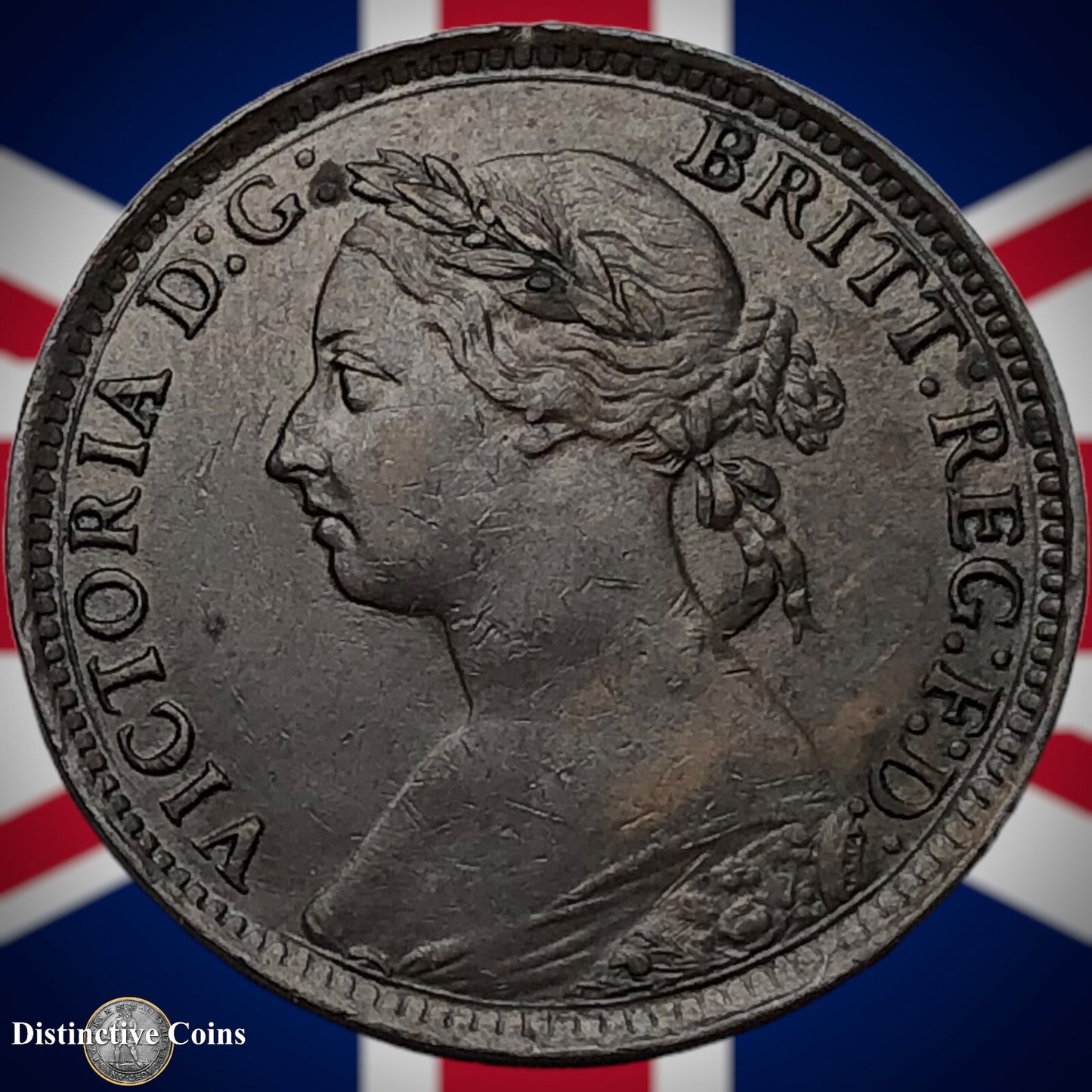 Great Britain 1895 Farthing 1/4d GB4401